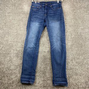 J. Crew 484 Slim Straight Denim Jeans Men's Size W31xL32 Blue Dark Wash 5-Pocket